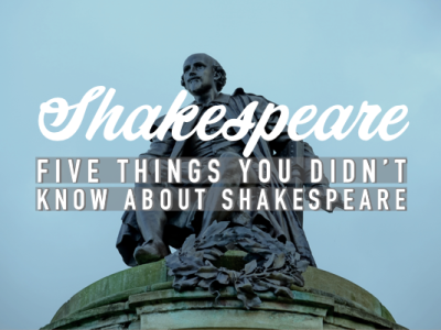 5 Things You didn’t know about Shakespeare